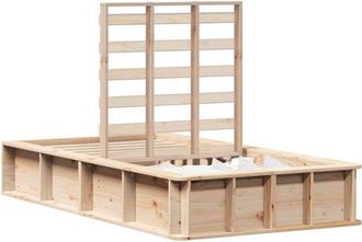 vidaXL Bed Frame Wax Brown 75 x 190 cm Solid Pine Wood vidaXL