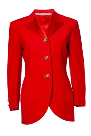 Versace Gianni Versace Couture Bondage collection runway red blazer