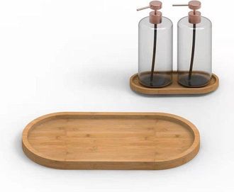 OEM Piezas Encimera De Ba&ntilde;o Encimera De Cocina Encimera De Bamb&uacute; Encimera De Fregadero Tocador Soporte Para Anillos De Joyer&iacute;a Caja De Almacenamiento
