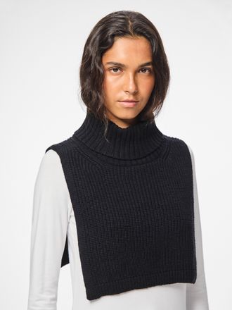 Pieces Kragen PIECES PCJANNI NECKWARMER NOOS BC, Damen, Gr. Blacklist, schwarz, Obermaterial: 50% Viskose, 28% Polyester, 22% Nylon, Kragen Kragen