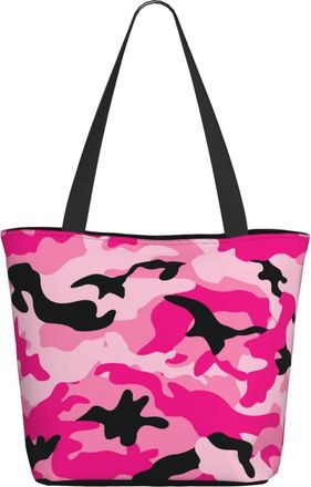 AOOEDM Camouflage-Camo Pink Ladies Shopping Bag 13x11x7in.The Perfect ValentineS Day Gift.It Is The Best ValentineS Day Gift For Mom, Daughter, Wife,Etc
