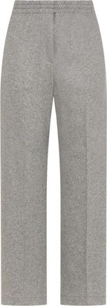Seventy Pantalone elasticato in flanella - Dames - Straight fit broeken - Grijs - XS - Broeken