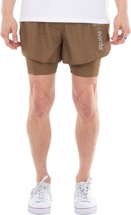 Ermenegildo Zegna Ermenegildo Zegna Logo Layered Running Shorts, Size Small