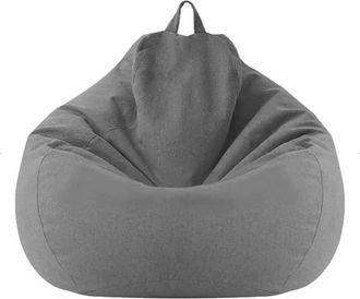 OEM Funda Para Pouf - Algod&oacute;n Lino Y Terciopelo - 70x80 Cm - Para Interior Sal&oacute;n Adulto Ni&ntilde;o - Unidad
