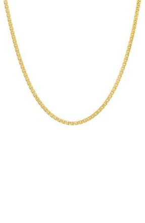 Queen Jewels 14K Yellow Gold Round Box Chain Necklace at Nordstrom Rack, Size 24