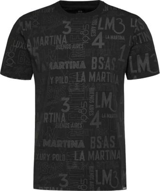 La Martina Hombre, Camisetas, Negro, Talla: S