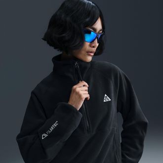 Nike Womens Nike ACG Wolf Tree 1/2-Zip Top in Black | HJ0237-010