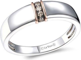 Le Vian Silver 0.09 Ct. Tw. Diamond Ring