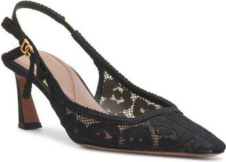 Dolce & Gabbana Lace Slingback Pump in Nero at Nordstrom, Size 6Us