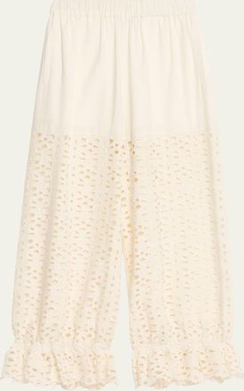 Sea New York Leila Eyelet Embroidered Pants