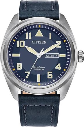 Citizen Eco-Drive Garrison Blue Dial Mens Watch BM8568-01L