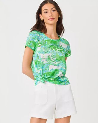 Lilly Pulitzer Etta Scoop Neck Top