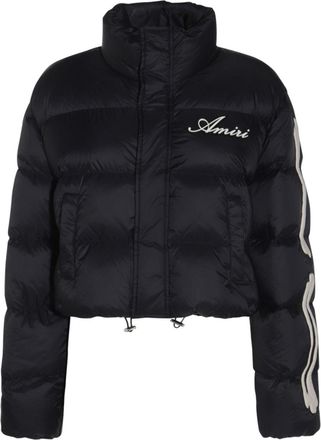 Amiri Piumino Bones crop - Nero