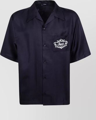 Amiri chateau crest camp shirt short sleeve