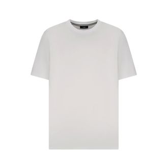 Herno T-Shirts, male, White, Size: 2XL Cotton T-Shirt
