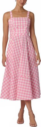 Shoshanna Kaydence Dress In Pink/white