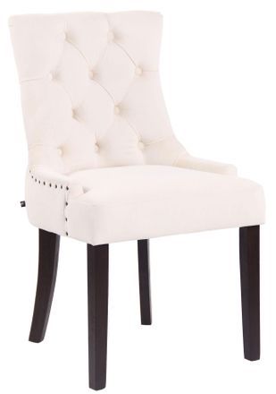Clp Clp - Silla De Comedor Aberdeen En Terciopelo Crema Antiguo