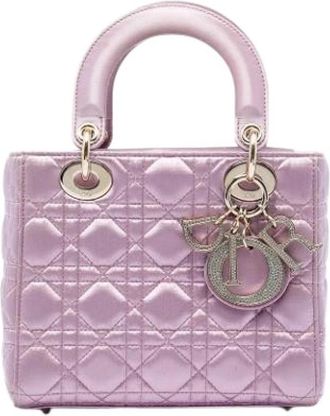 Dior Pre-owned Lady Dior - Dames - Vintage Handtas - Roze - ONE Size - Leer - Vintage