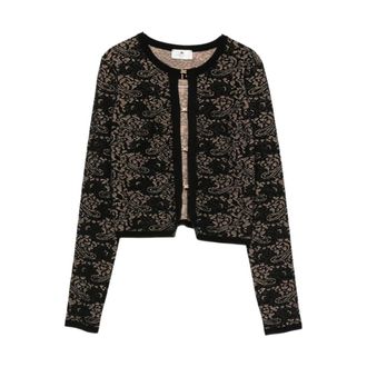 Elisabetta Franchi Maglia Tricot - female - Elisabetta Franchi - Cardigans - Black - XS - Knitwear