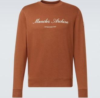 Moncler Archivio logo cotton-blend sweatshirt