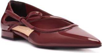 Arezzo Tessa Pointed Toe Flat in Wine Berry at Nordstrom, Size 6.5