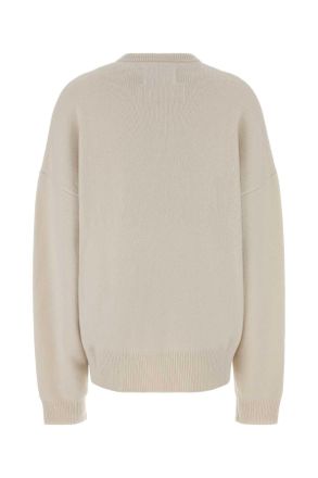 Extreme Cashmere Womens Ivory Stretch Cashmere Blend N&acirc;&deg;496 Oversize Sweater Bone Maglieria