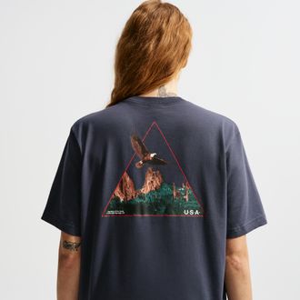 Nike Womens Nike ACG USA Dri-FIT Short-Sleeve T-Shirt in Blue | HQ6050-437