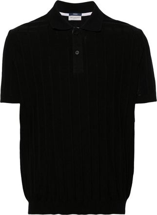Paul & Shark striped cotton polo shirt - men - Cotton - XXXL - Black