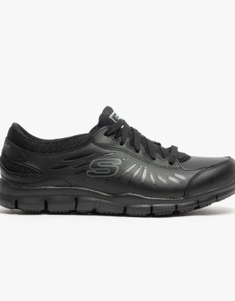 Skechers Womens Skechers Work 76551EC ELDRED SR Womens Occupational Shoes Black - Size: 2.5