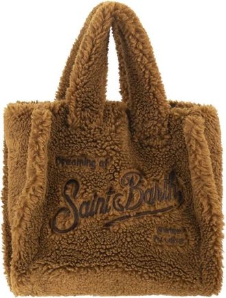 MC2 Saint Barth Vanity Mini Teddy - Dames - Shoppers - Bruin - ONE Size - Polyester - Tassen