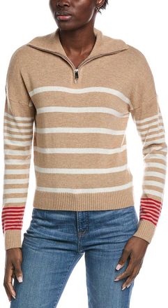 Brodie 1/4-Zip Wool & Cashmere-Blend Polo Sweater