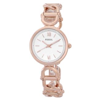 Fossil Carliw White Dial Ladies Watch ES5273