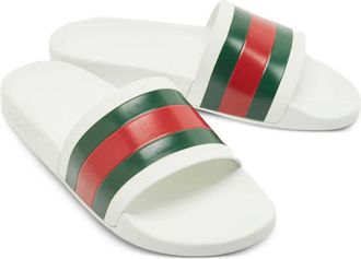 Gucci Sandali slides Pursuit - Bianco