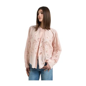 Forte_Forte Lunamaris Bohemienne Shirt - female - Forte Forte - Blouses - Pink - S - Blouses & Shirts