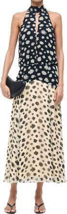 Staud Camryn Dress In Ditsy Multi