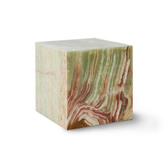 HKliving Marble Block Table, 35 cm onyx