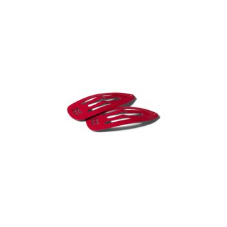 Miu Miu Metal Hair Clips, Woman, Red