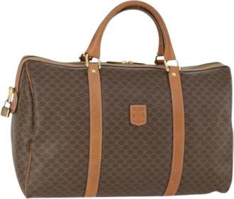 Celine Pre-owned Weekend Bags, female, Brown, Size: ONE SIZE Pre-owned Plastic Vintage Weekend Bag