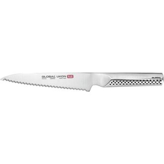 Global UKON 6 Serrated Utility Knife in Silver at Nordstrom