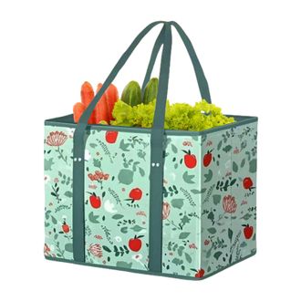 Generic Shopping Bag, Washable Grocery Bag, Folding Storage Box with Handle, Spacious Beach Tote for Family Outings, Storage Bags Water Resistant Material, To