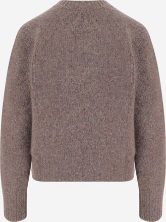 Allude Womens Cashmere Sweater Beige