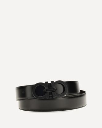 Ferragamo Reversible adjustable Belt with textured Gancini buckle Male 105