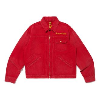 Human Made Zip-Up Work Jacket Red HM27JK014