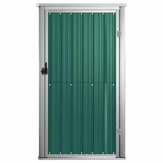 Berkfield Home Garden Tool Shed Green 88x89x161 cm Galvanised Steel | Size: 88 x 89 x 161 cm