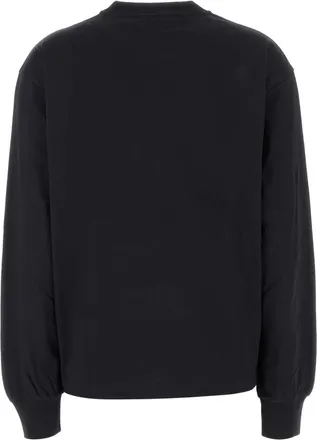 Ganni Cotton Sweatshirt - Black