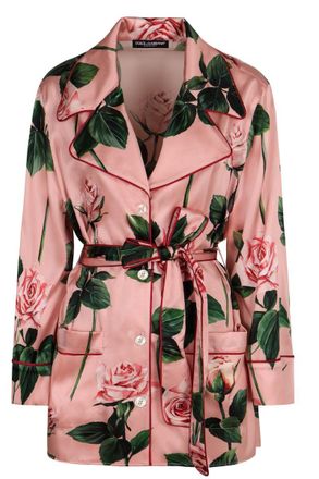 Dolce & Gabbana Printed Silk Blouse