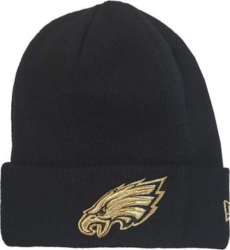 New Era Philadelphia Eagles Beanie NFL Essential Metallic Logo Black - One-Size