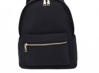 Jen & Co. Womens Tess Neoprene Backpack In Black