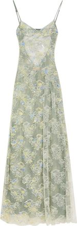 Roberta Einer Sophia Embellished Stretch-lace Maxi Dress - Yellow - XS (UK6 / XS)