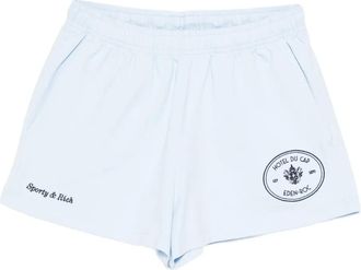 Sporty & Rich x Hotel du Cap Eden Roc Shorts con ricamo - Blu